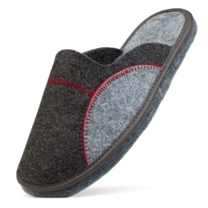 Kapcie męskie z filcu na filcowej podeszwie 1506 
