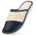 pantofle-kapcie-klapki-damskie-skorzane-hausschuhe-slippers-tøfler-tossut-happyfeet-niebieski-blue-bialy-white.jpeg